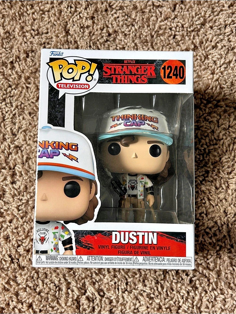 Stranger Things Dustin Vinyl Figure Funko Pop #1240